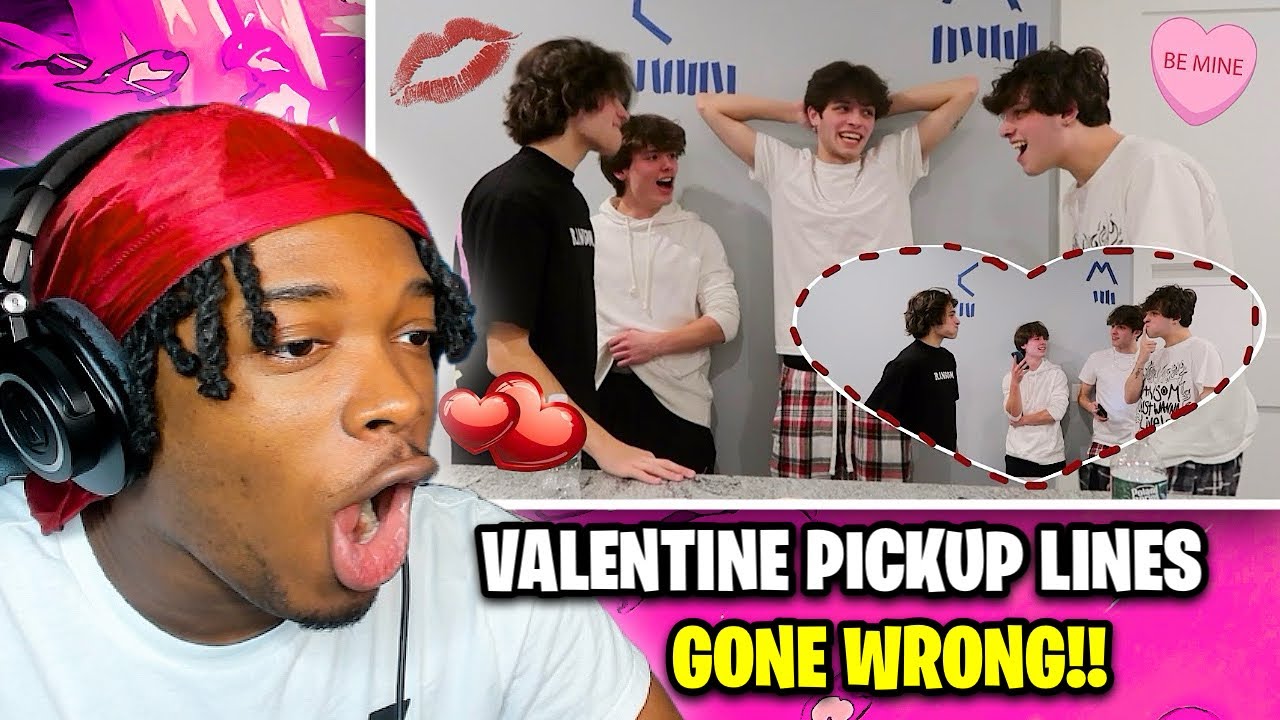 STURNIOLO TRIPLET TRY NOT TO LAUGH VALENTINE’S DAY PICKUP LINES (HE SPIT IN HIS FACE)