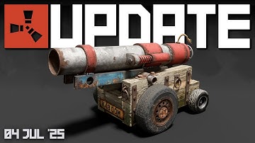 Cannons, Boat building first look, Party system | Rust update 4th July 2025