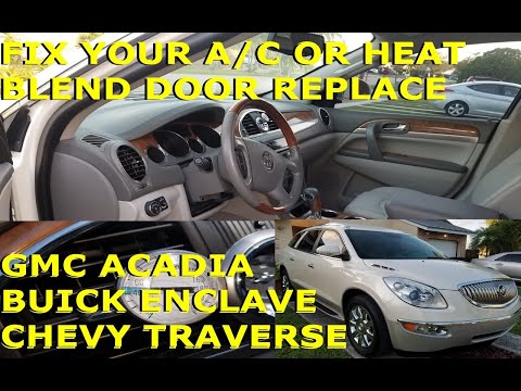 FIX YOUR A/C BLEND DOOR REPLACE ON BUICK ENCLAVE OR CHEVY TRAVERSE OR GMC ACADIA