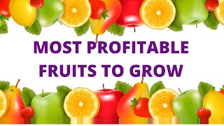 MOST PROFITABLE FRUITS TO GROW TO MAKE MONEY