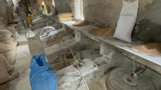 Ancient Wheat Grinding Technique | Mini Flour Mill | Pure Village Life