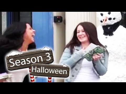 Haunted Scary Snowman Halloween Hidden Camera Practical Joke 2013