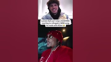 Thumbnail of LaMelo Ball reacts to LiAngelo Ball new song he made😂 #lameloball #liangeloball #nba #viralvideo ￼