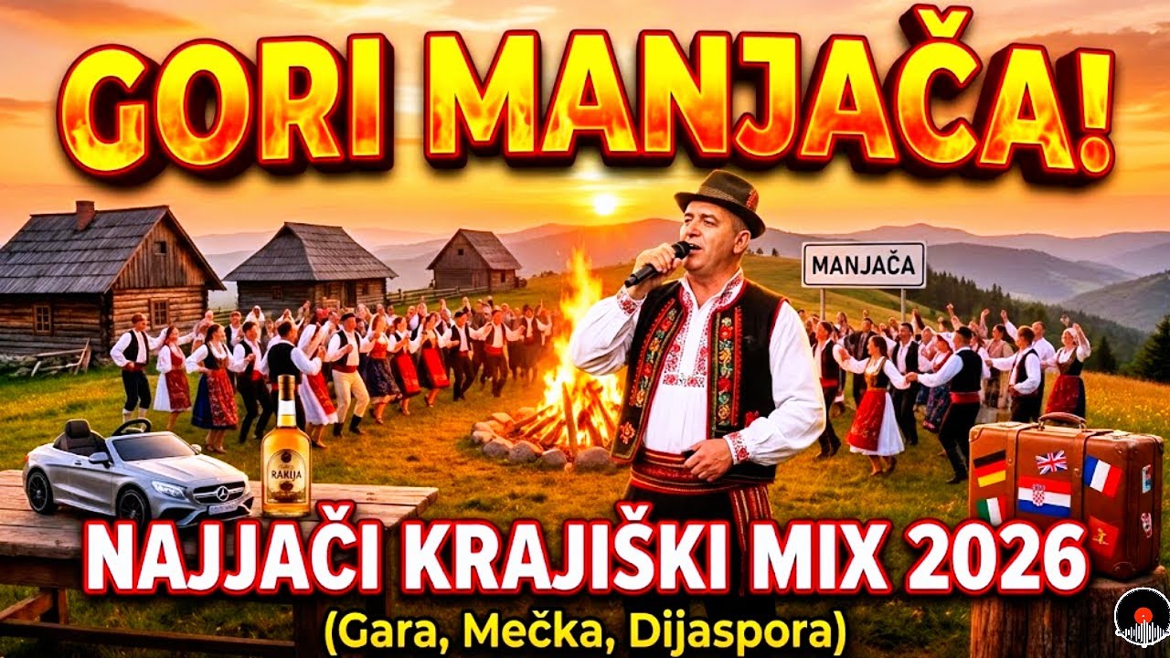 GORI MANJAČA! NAJJAČI KRAJIŠKI MIX 2026 (Gara, Mečka, Dijaspora)