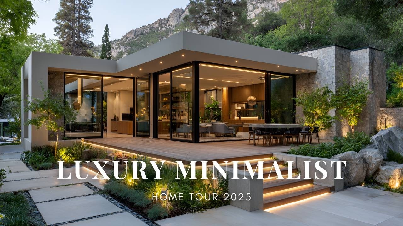 Luxury Minimalist Home Tour 2025 | Sleek Modern Design from Exterior to ...