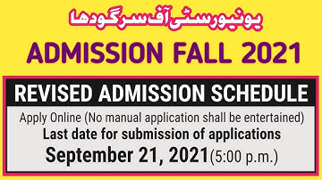 UOS DATE EXTEND ADMISSION FALL 2021 MS/M.PHIL/P.HD ||