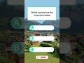 Can you answer the question? | Country with the most time zones #youtubeshorts #geography #france