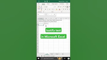 Best way to Justify copied text in Microsoft Excel #excelshortcuts #exceltricks #justify
