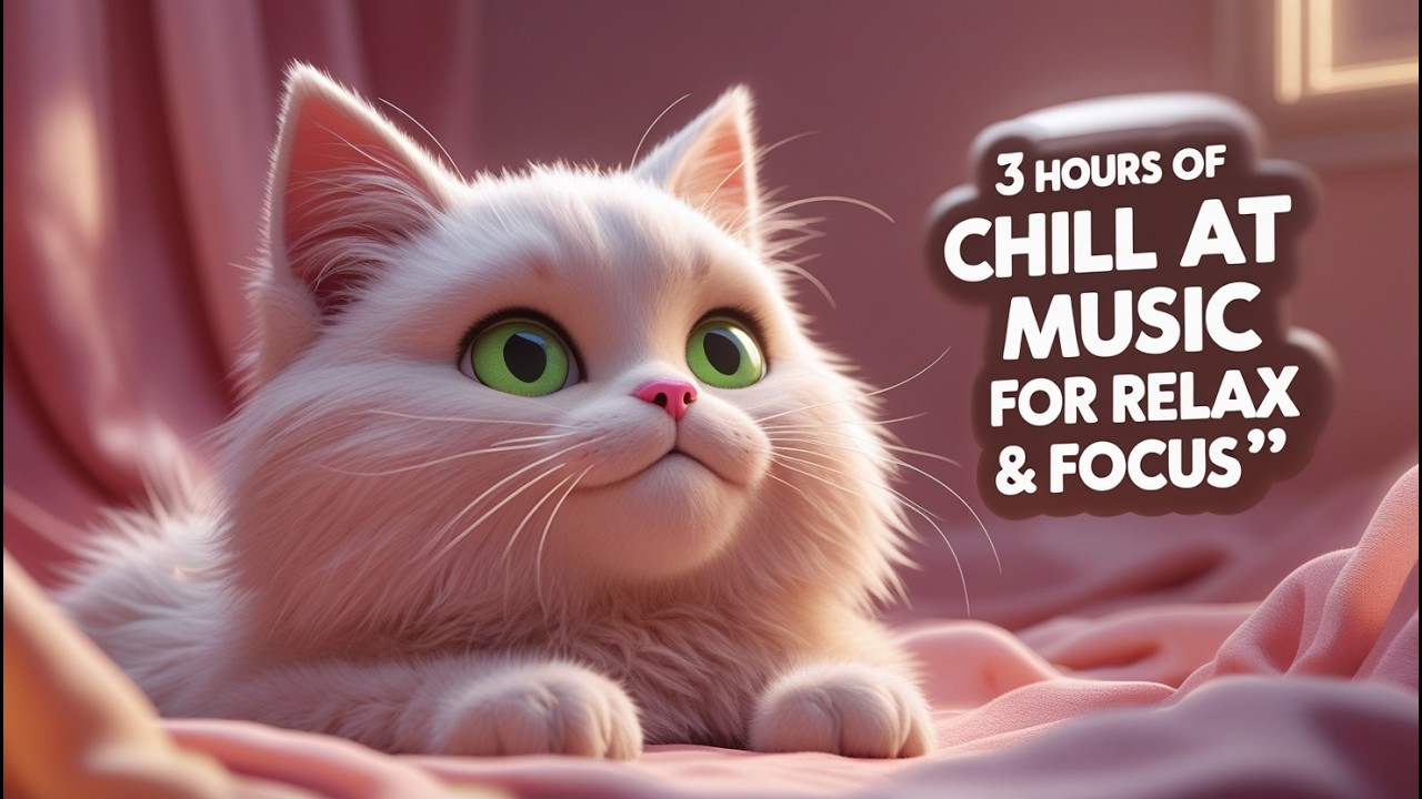 Cozy Soft Cat Vibes for 3 Hours | Relaxing Chill Music for Calm Moments