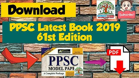 How to Download PPSC Latest Book Edition 61st Complete in PDF Format By Knowledge exchange jobs