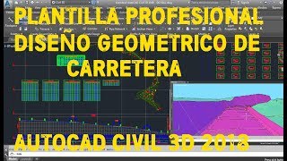 PLANTILLA PROFESIONAL AutoCAD Civil 3D METRIC DISEÑO DE VIAS  DESCARGA GRATIS