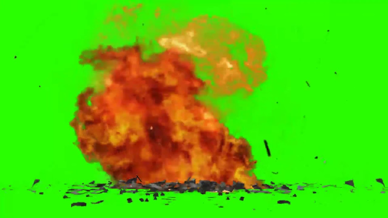 Green Screen Explosion With Debris Explosión Con Escombros Pantalla ...