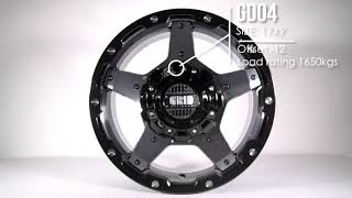 GRID GD04 DOUBLE DARK TINT WITH GLOSS BLACK LIP (1650 KGS)
