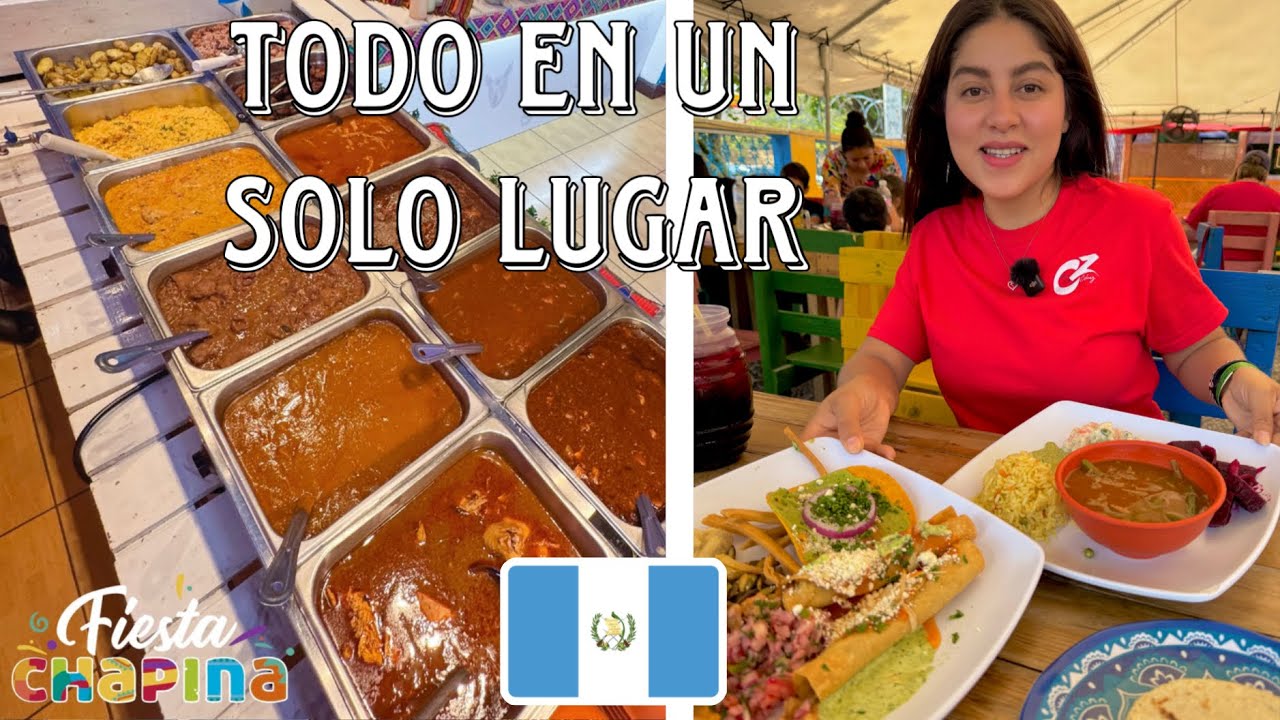 COMÍ A REVENTAR EN UN BUFFET TÍPICO EN GUATEMALA 🇬🇹 FIESTA CHAPINA | 4K | Celinaz