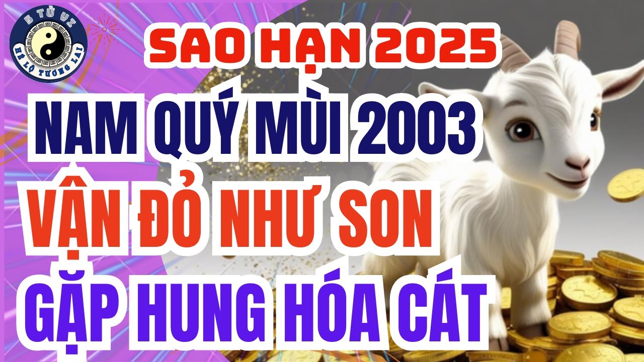 Tử Vi Tuổi Quý Mùi 2003 Nam Mạng Năm 2025 | Vận Hạn Tam Tai & Cách Hóa Giải