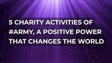 5 charity activities of 