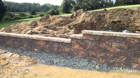 How to Build and Backfill a Block Retaining Wall with Steps