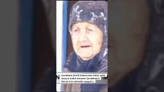 Çanakkale şehidi babasından kalan maaşı bana vatan bıraktı diye kabul etmeyen Fatma nineye rahmetle.