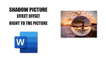 How to apply the shadow picture effect offset right to the picture in word