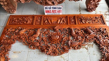 Báo Giá Mẫu Cửa Võng Đẹp Nhất 2023 - Cửa Võng Đục Mai Điểu Thủ Công Tinh Xảo Gỗ Hương Đá