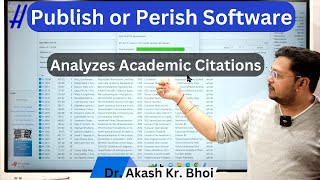 Publish or Perish Software || Analyzes Academic Citations || Literature Review || Hindi screenshot 4