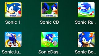 Sonic CD, Sonic 2, Sonic Jump, Sonic Dash, Sonic Runners Adventure, Sonic Dash 2 Sonic Boom, Sonic 1 screenshot 1