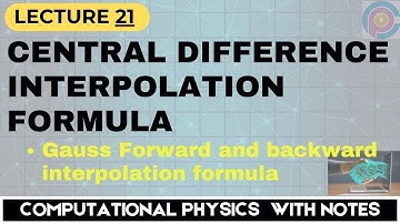 What is central difference interpolation formula? | Gauss central difference interpolation formula