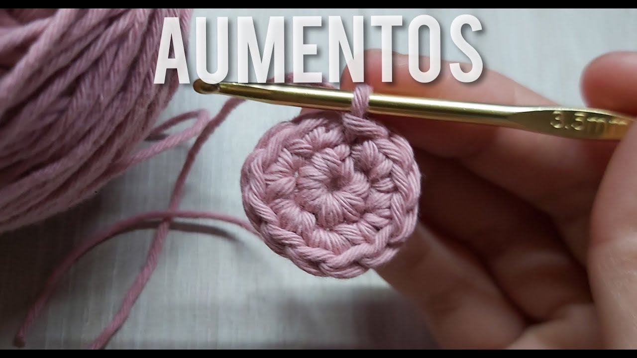 Como hacer Aumentos en Crochet (Tutorial) YouTube