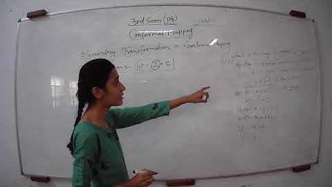 Elementary Transformations(Translation)in conformal mapping ||3rd sem|| PE & EE ll