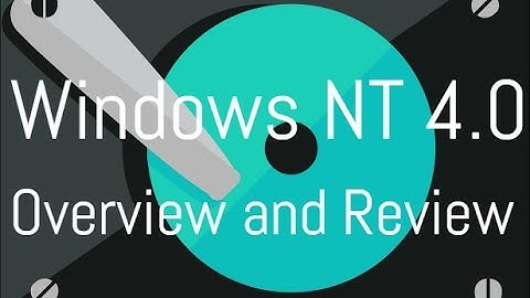 Windows NT 4 Install Tutorial