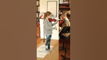 Learning the syncopation rhythm in Suzuki Violin  #suzukimusic #violin