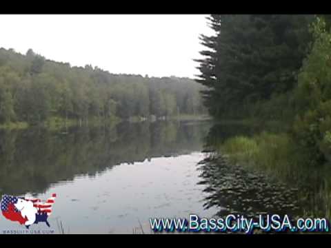 Largemouth Bass Fishing At Mountaindale Park (Brad...