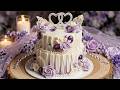 【ASMR】誕生石のウェディングケーキをカットするASMR💎 Birthstone Wedding Cake Cutting