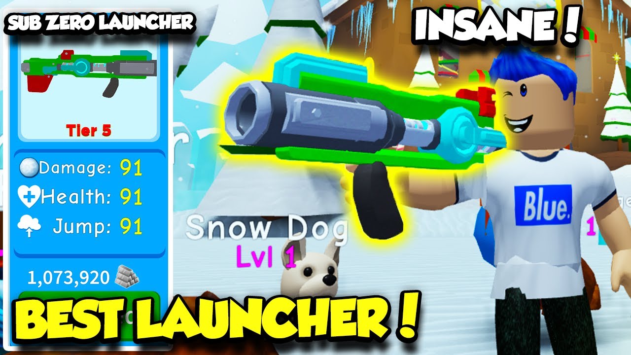 I Got The Most Overpowered Snowball Launcher In Snowman Simulator And Defeated All Bosses Roblox Youtube - deluxe snowball cannon 3000 roblox