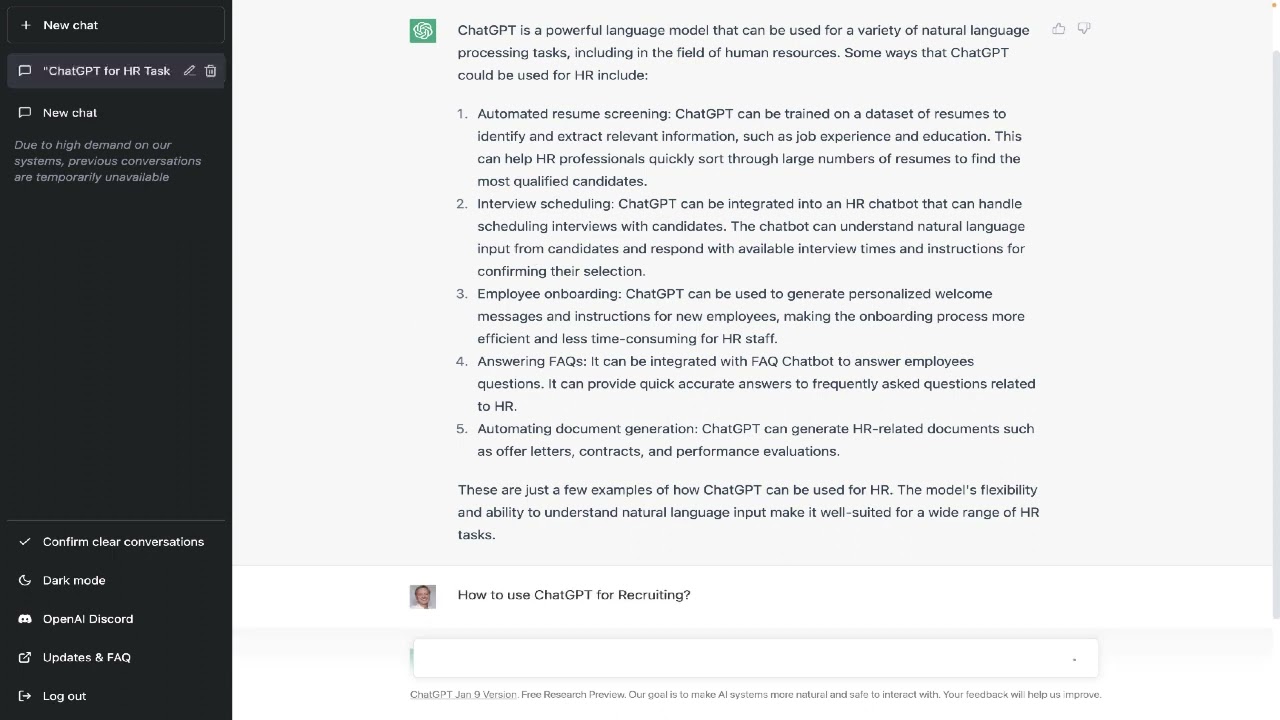 How to use ChatGPT for HR