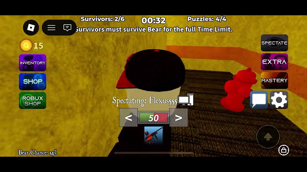Bear￼ (Alpha) Roblox horror game this game causes deaf and bloody text ￼