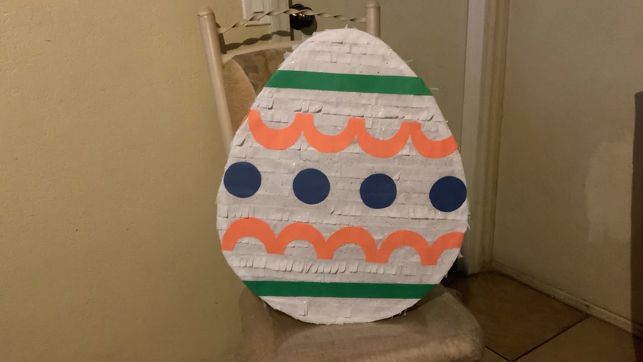 Como hacer piñata de huevo de pascua 🥚 (DIY Easter egg piñata