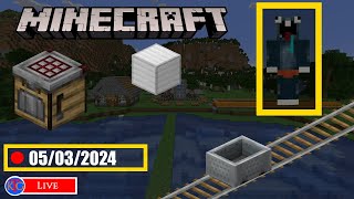 Messing with the Auto-Crafter and Rail Work! - Minecraft [LIVE]