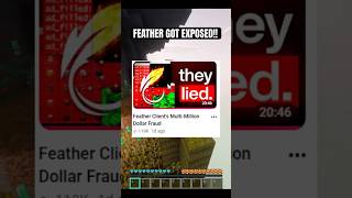 FEATHER CLIENT GOT EXPOSED #minecraft #gaming #marlow #feather