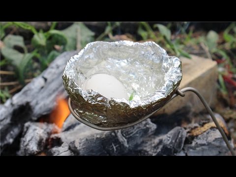 Cook An Egg Using Aluminium Foil - Amazing Life Hacks