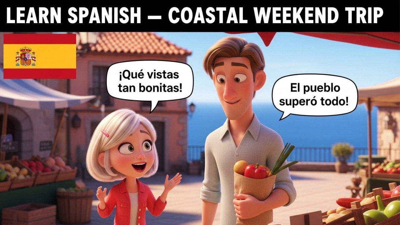 10 Slow Travel Conversations in Spanish | Beginners to Intermediate A1 ...