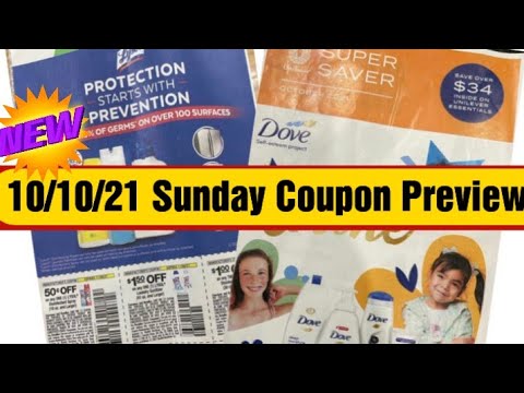 10/10/21 Coupon Insert Preview! Smartsource & Unilever!