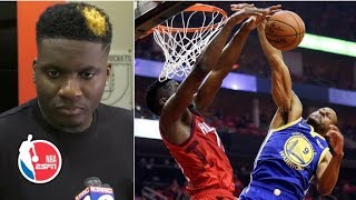 I knew Andre Iguodala didn't have a chance to dunk if I went up - Clint Capela | 2019 NBA Playoffs