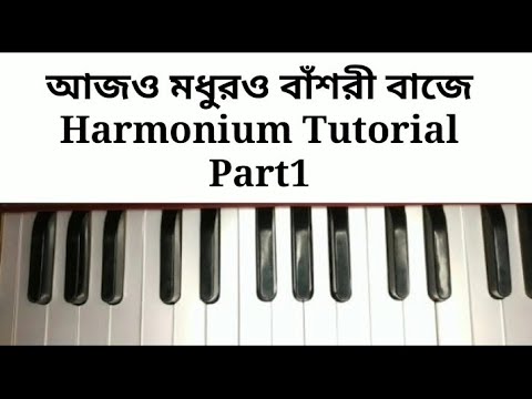 Aajo Madhuro Bansari Baje Harmonium Tutorial  Part1  Harmoniumdidi
