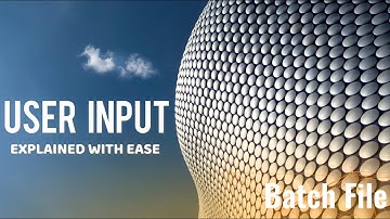 Gebruikersinvoer in batchbestand uitgelegd - Batchscripting #2