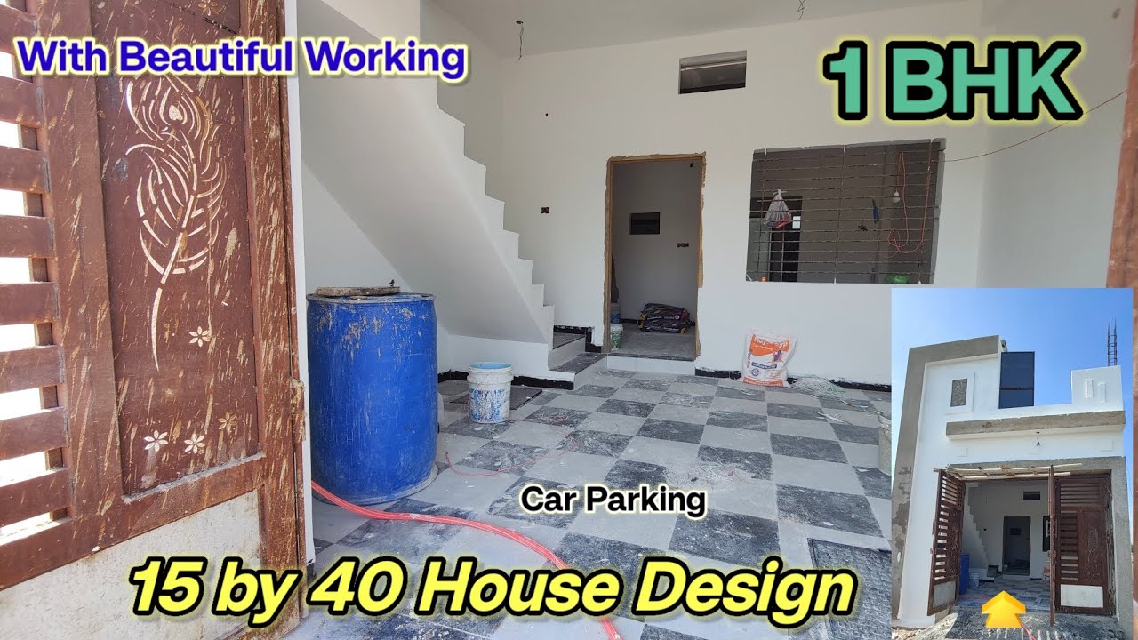 Wow! nice 15*40 feet house walkthrough | 15 by 40 house design | 66 Gaj house plan
