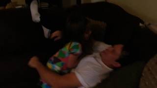 Tickle Fight Mia and Daddy