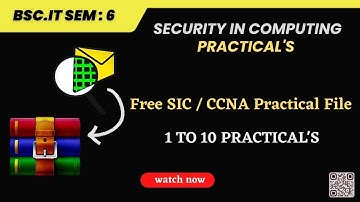Get Free SIC Practical File | CCNA Practical Free Download | SIC 1 to 10 Practical Rar File.