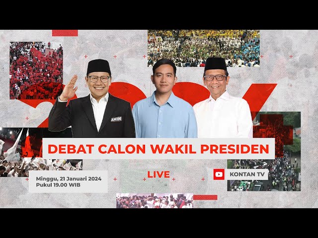 Saksikan Debat Keempat, Cawapres 2024 | KONTAN LIVE class=