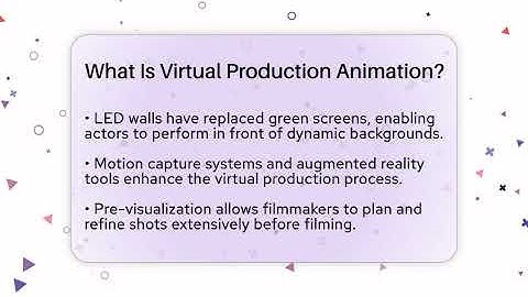 What Is Virtual Production Animation? - The Animation Reel